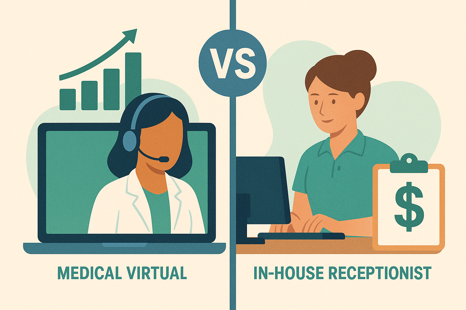 Medical Virtual Assistant vs In-House Receptionist